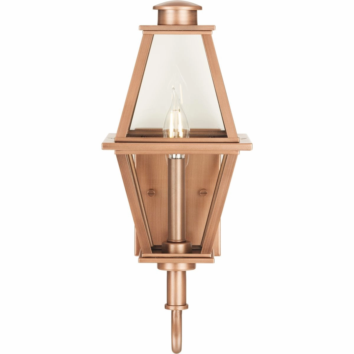 Bradshaw One Light Outdoor Wall Lantern Antique Copper (Painted)
