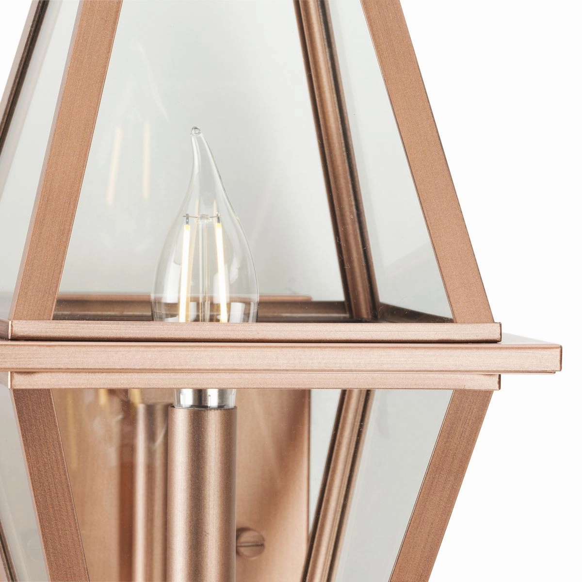 Bradshaw One Light Outdoor Wall Lantern Antique Copper (Painted)