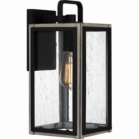 Bramshaw One Light Outdoor Wall Mount Matte BlackOutdoor wall sconces with motion sensor