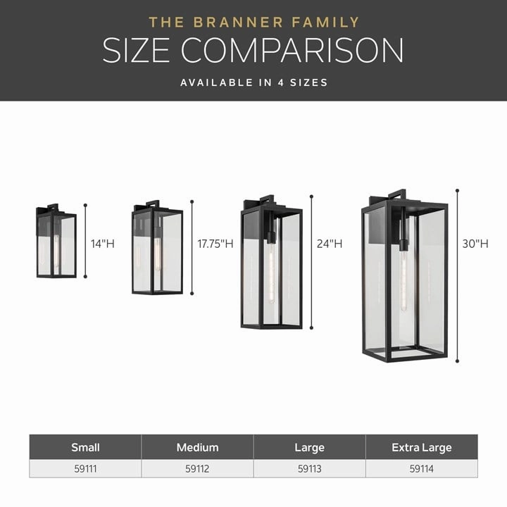 Branner 24" 1-Light Outdoor Wall Light