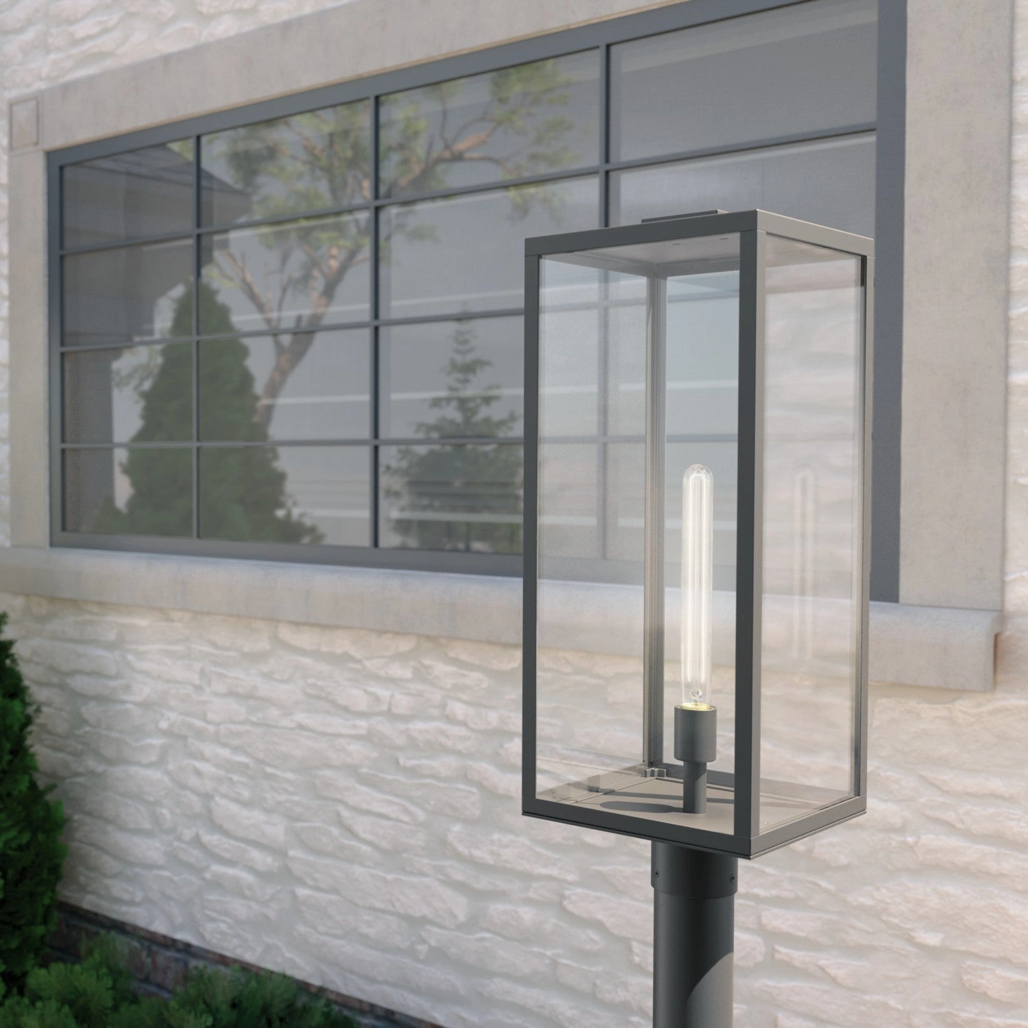 Branner One Light Outdoor Wall Mount Textured Black