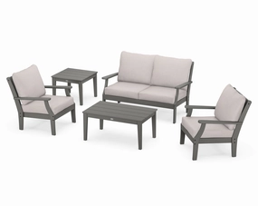 Braxton 5-Piece Deep Seating Setoutdoor patio dining furniture set