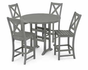 Braxton 5-Piece Nautical Trestle Arm Chair Bar Setoutdoor patio furniture set