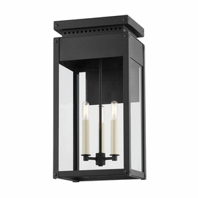 Braydan Three Light Outdoor Wall Sconce Textured BlackOutdoor wall sconces with motion sensor