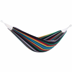 Brazilian Style Cotton Hammock - Rio Night outdoor hammock with stand and canopy