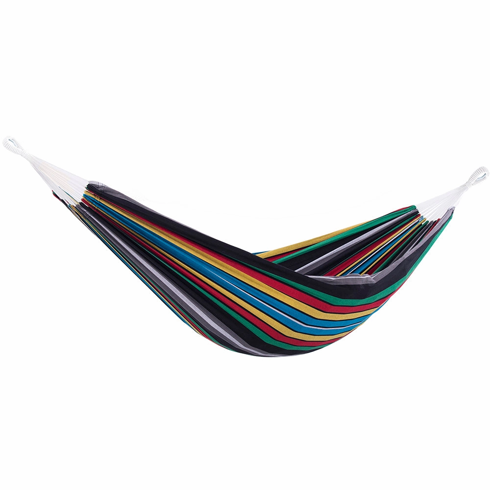 Brazilian Style Cotton Hammock - Rio Night outdoor hammock with stand and canopy