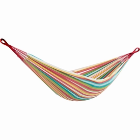Brazilian Style Cotton Hammock - Salsa outdoor hammock with stand and canopy