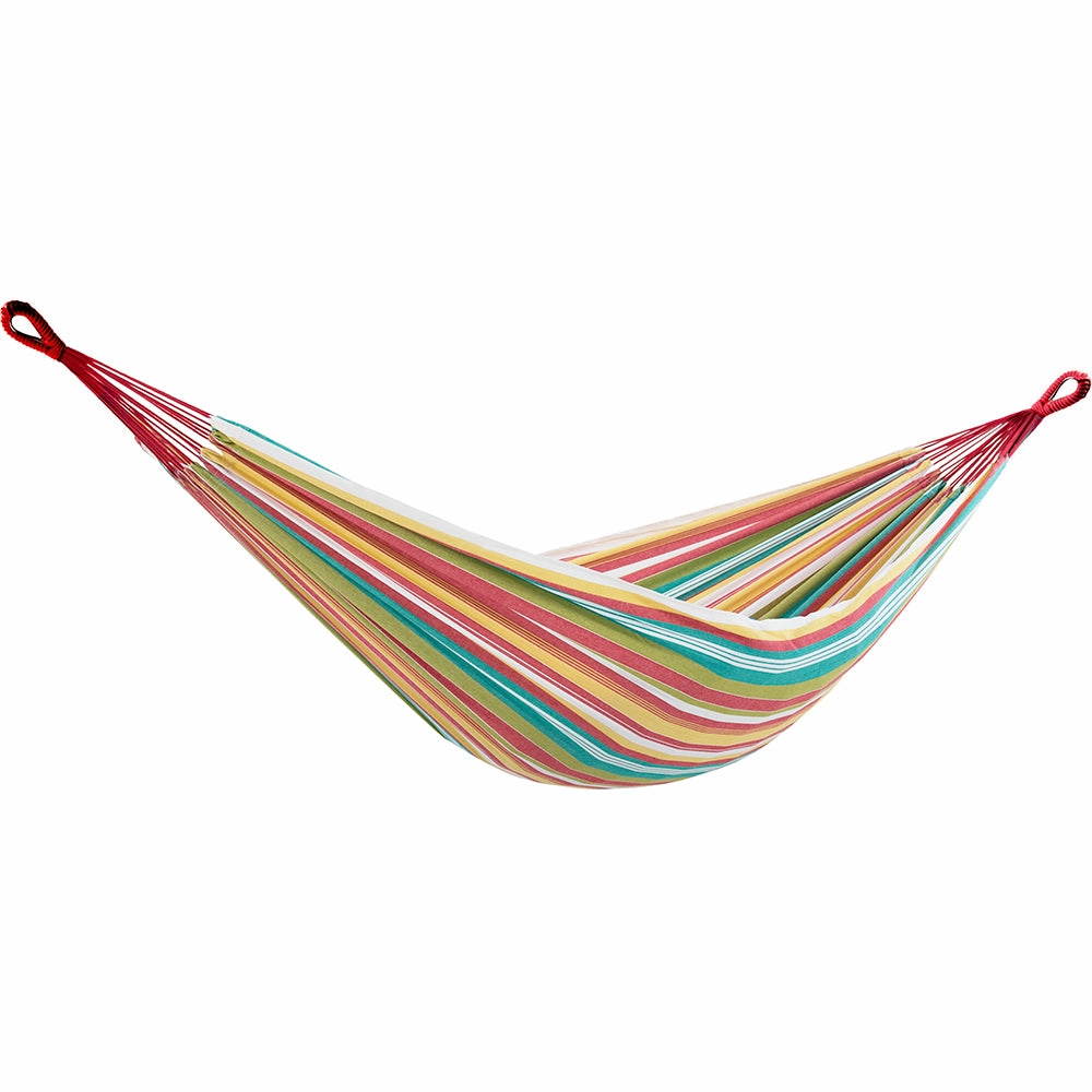 Brazilian Style Cotton Hammock - Salsa outdoor hammock with stand and canopy