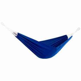 Brazilian Style Polyester Hammock - Royal Blue outdoor hammock with stand and canopy