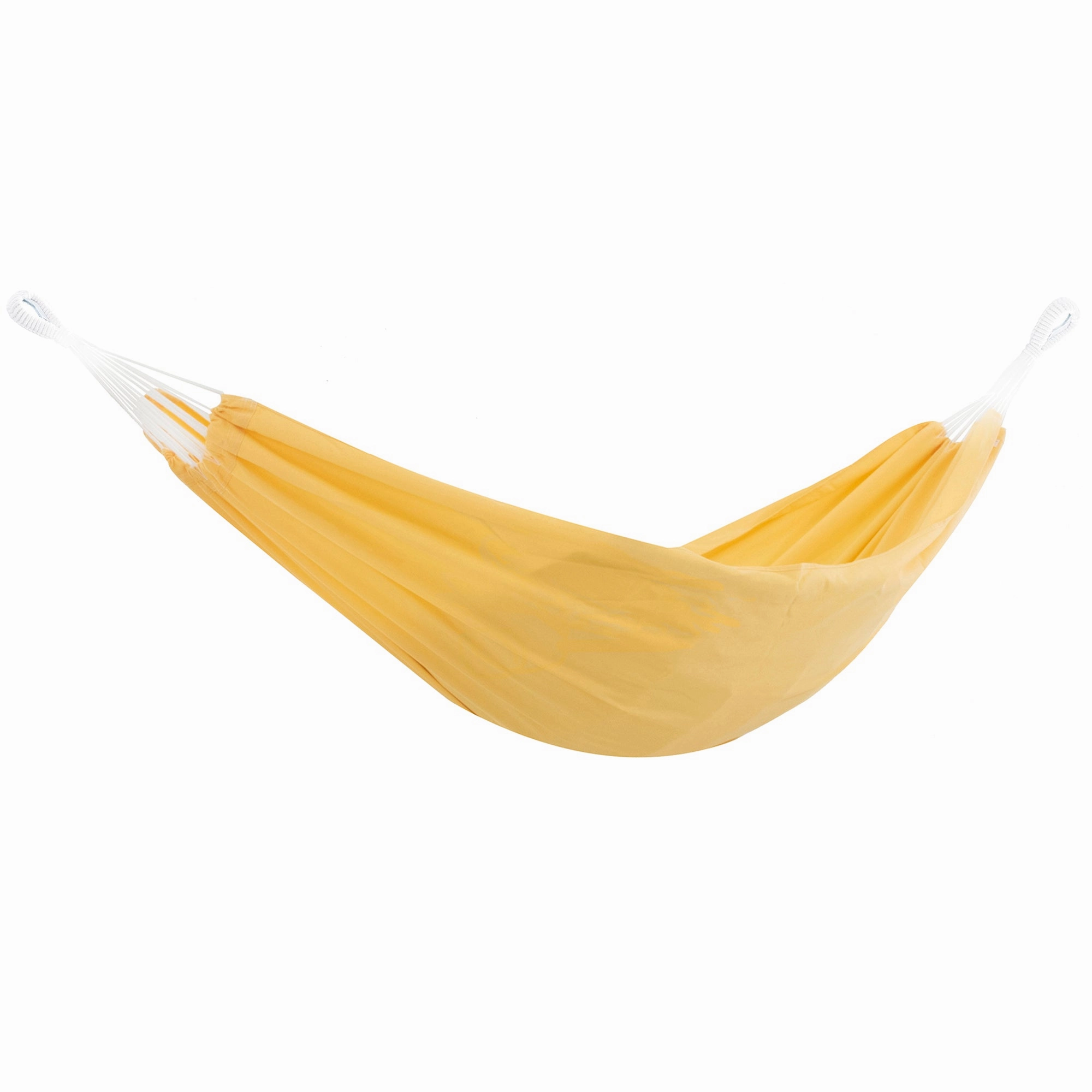 Brazilian Style Polyester Hammock - Yellow outdoor hammock with stand and canopy