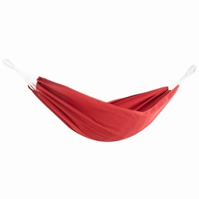 Brazilian Style Sunbrella Hammock - Crimson outdoor hammock with stand and canopy