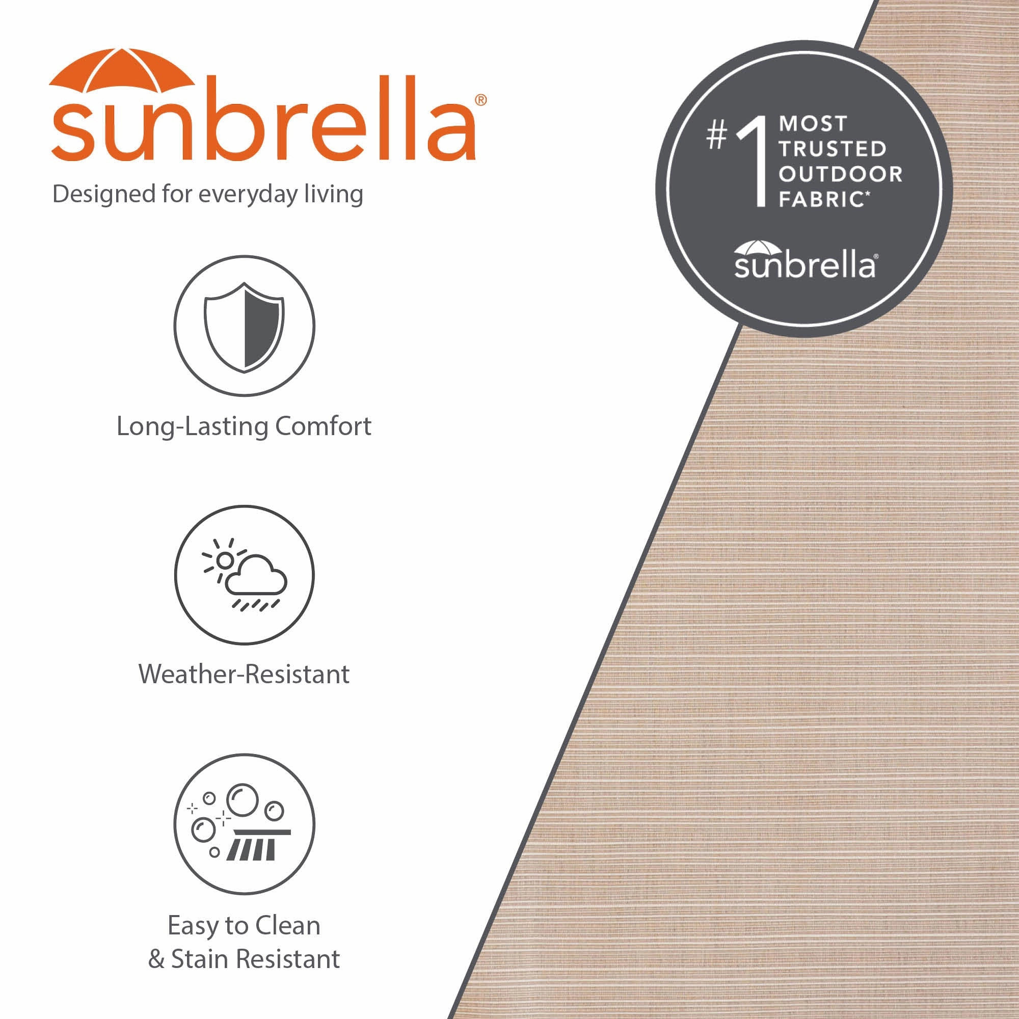 Brazilian Style Sunbrella Hammock - Sand