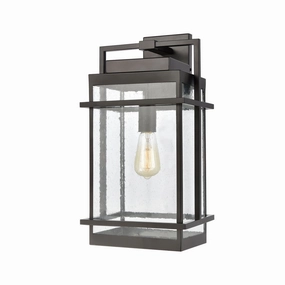 Breckenridge One Light Outdoor Wall Sconce Matte BlackOutdoor wall sconces with motion sensor