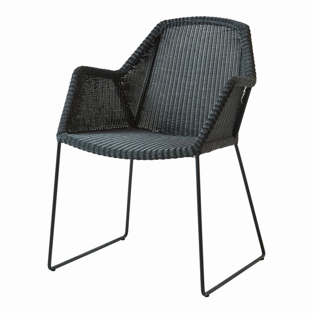 Breeze Outdoor Chair - Sled Baseoutdoor patio dining furniture set