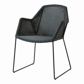 Breeze Outdoor Chair - Sled Baseoutdoor patio dining furniture set