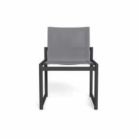 Breeze Xl Aluminum Armless Dining Chairoutdoor dining chair with armrests