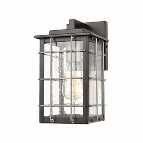 Brewster One Light Wall Sconce Matte BlackOutdoor wall sconces with motion sensor