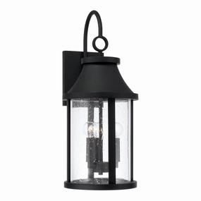 Bridger Three Light Outdoor Wall Lantern BlackOutdoor wall sconces with motion sensor