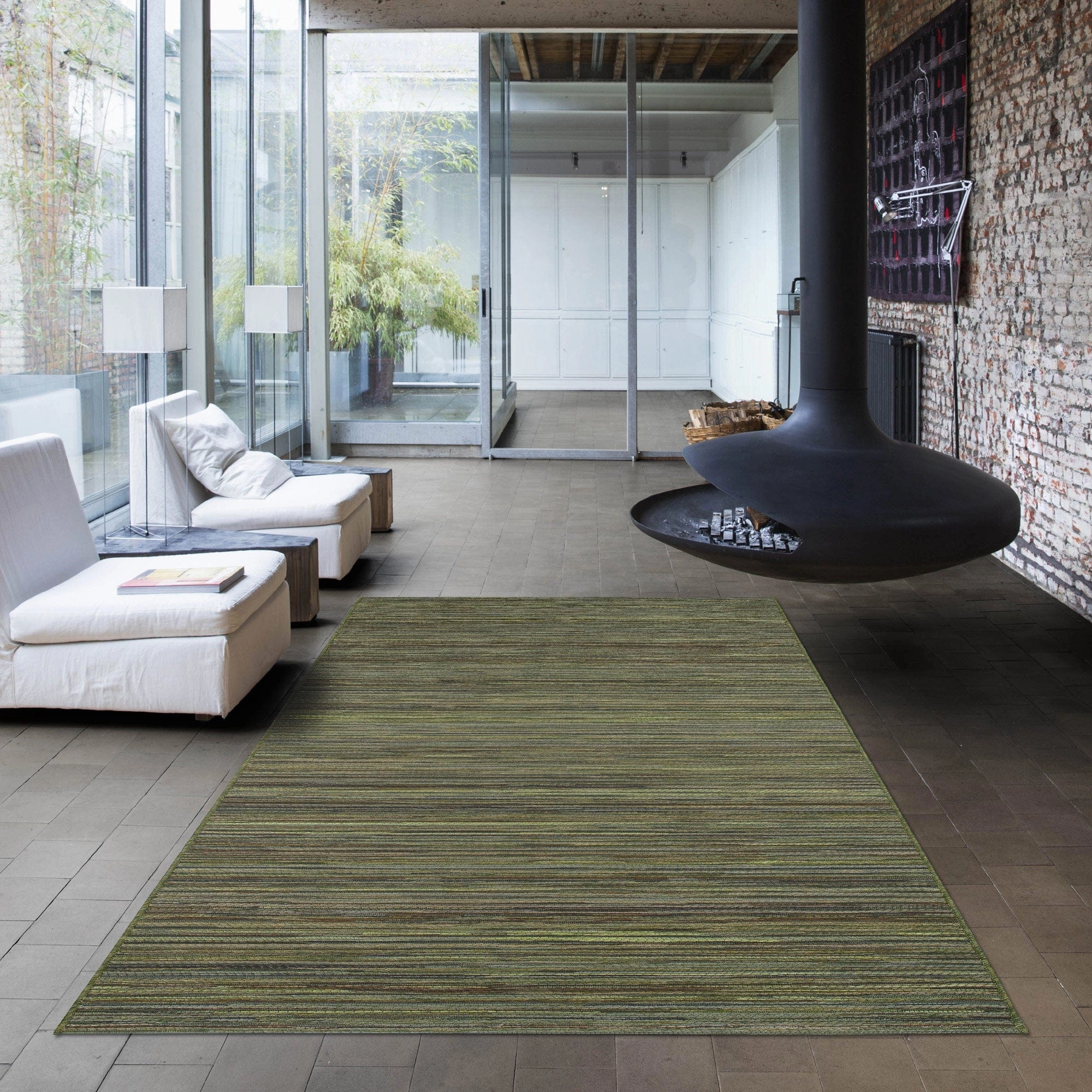 Brighton Runner Rug - Green 098-0122 4000-99