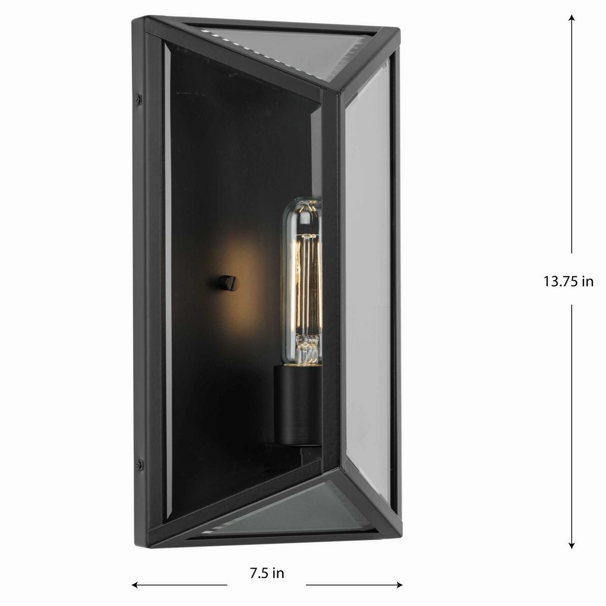 Bristol One Light Outdoor Wall Lantern Matte Black