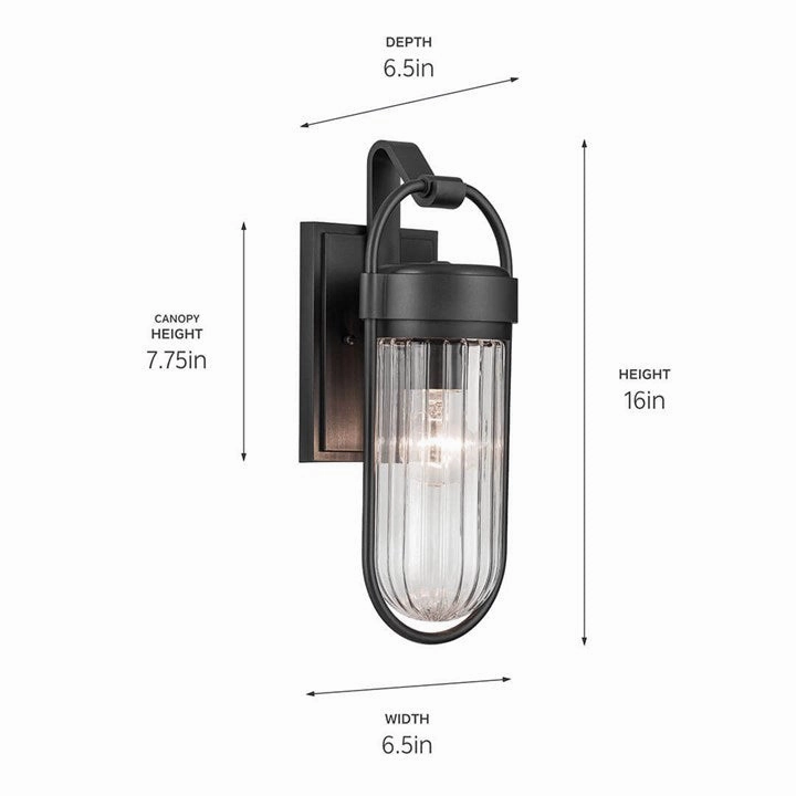Brix 16" 1-Light Outdoor Wall Light