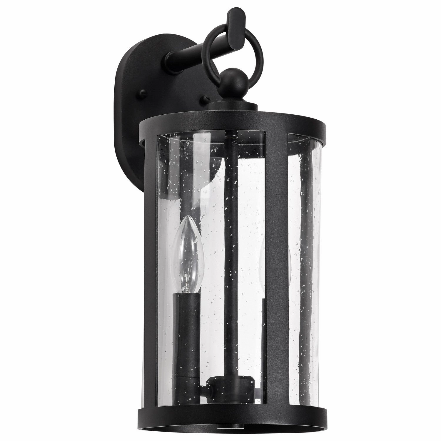 Broadstone Two Light Wall Lantern Matte BlackOutdoor wall sconces with motion sensor