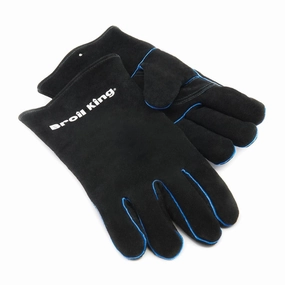 Broil King 2PC HEAVY DUTY LEATHER GRILLING GLOVES - 60528Stainless steel BBQ tool set