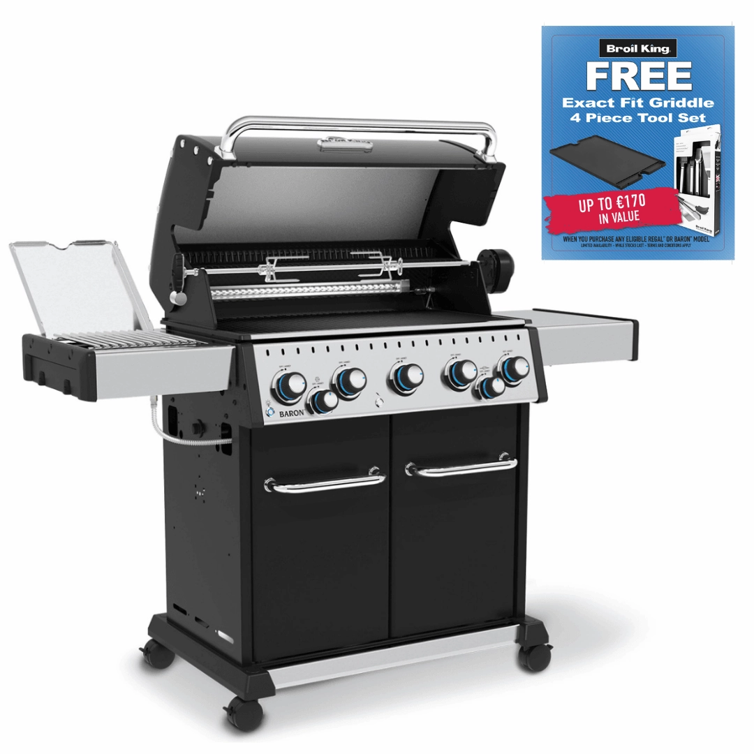 Broil King Baron Gas BBQ 590 IR outdoor kitchen cooking station with sink