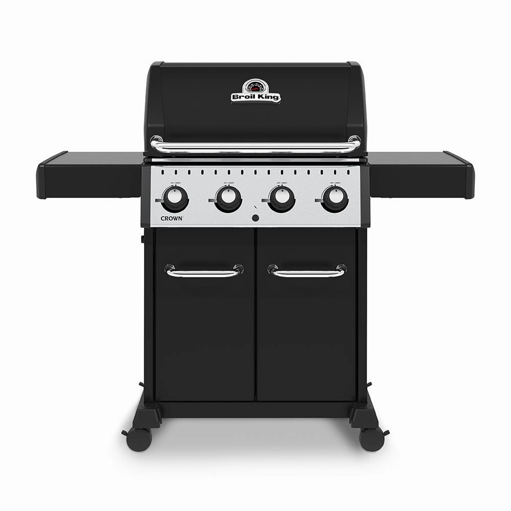Broil King Crown 420 Gas Grill with 4 Stainless Steel Dual-Tube Burners compact BBQ grill for small spaces
