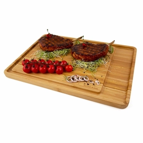 Broil King CUTTING AND SERVING BOARD BAMBOOStainless steel BBQ tool set