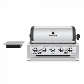 Broil King Imperial S 590 Built-In Grill stainless steel BBQ grill with side table