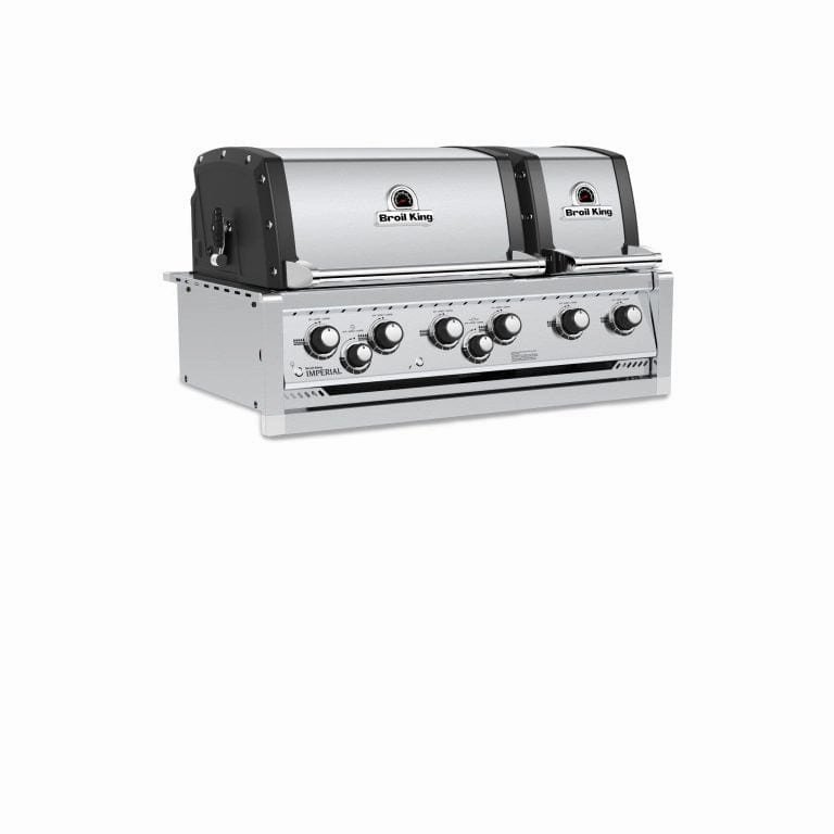 Broil King Imperial S 690 Built-In Grill stainless steel BBQ grill with side table