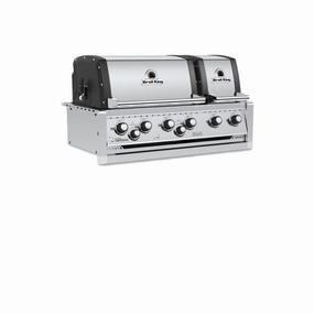 Broil King Imperial S 690 Built-In Grill stainless steel BBQ grill with side table