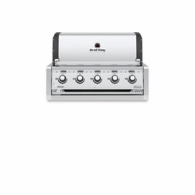 Broil King Regal S 520 Built-In Grill Head stainless steel BBQ grill with side table