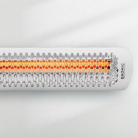 Bromic 6000W Tungsten Smart-Heat Electric Heater  208V Whiteweatherproof outdoor heater