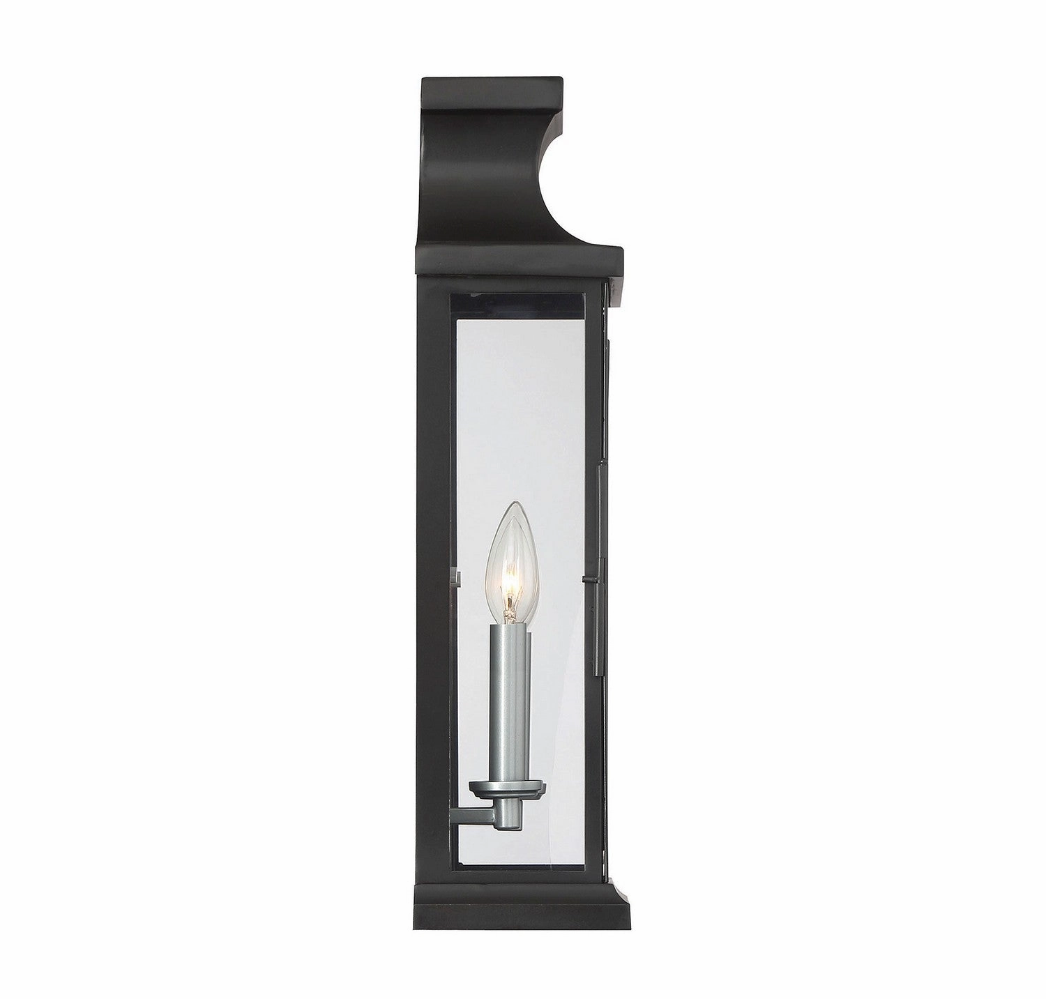 Brooke Two Light Wall Lantern Black