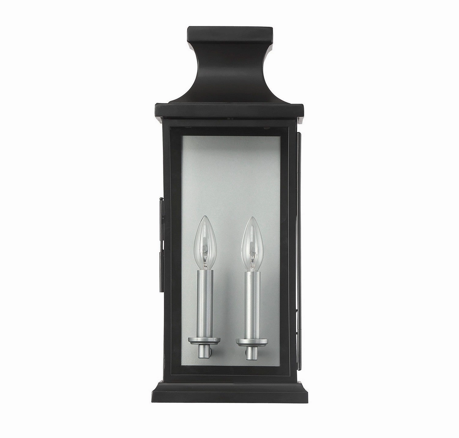 Brooke Two Light Wall Lantern Black