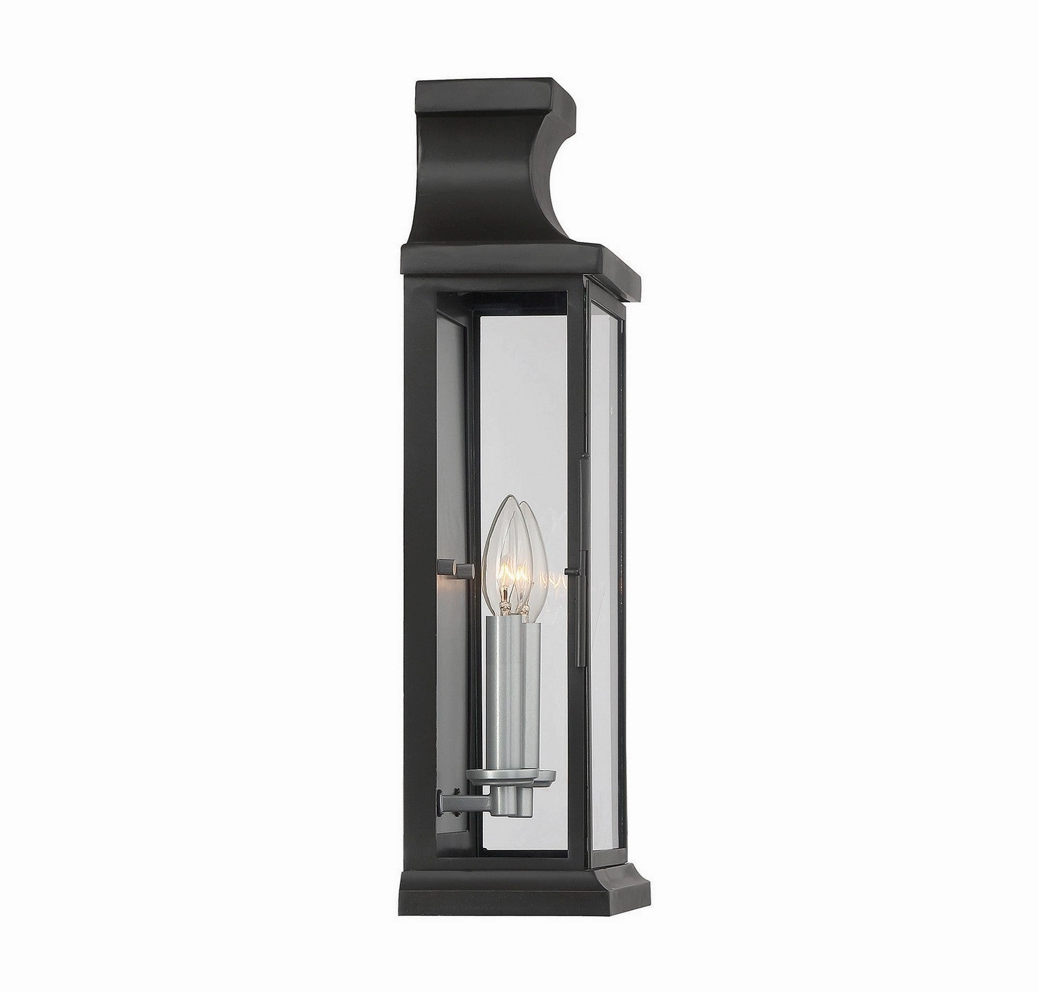 Brooke Two Light Wall Lantern Black