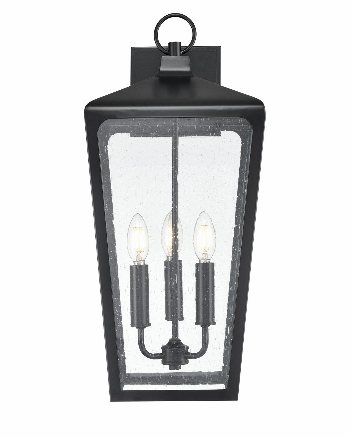 Brooks Three Light Outdoor Wall Sconce Powder Coated BlackOutdoor wall sconces with motion sensor