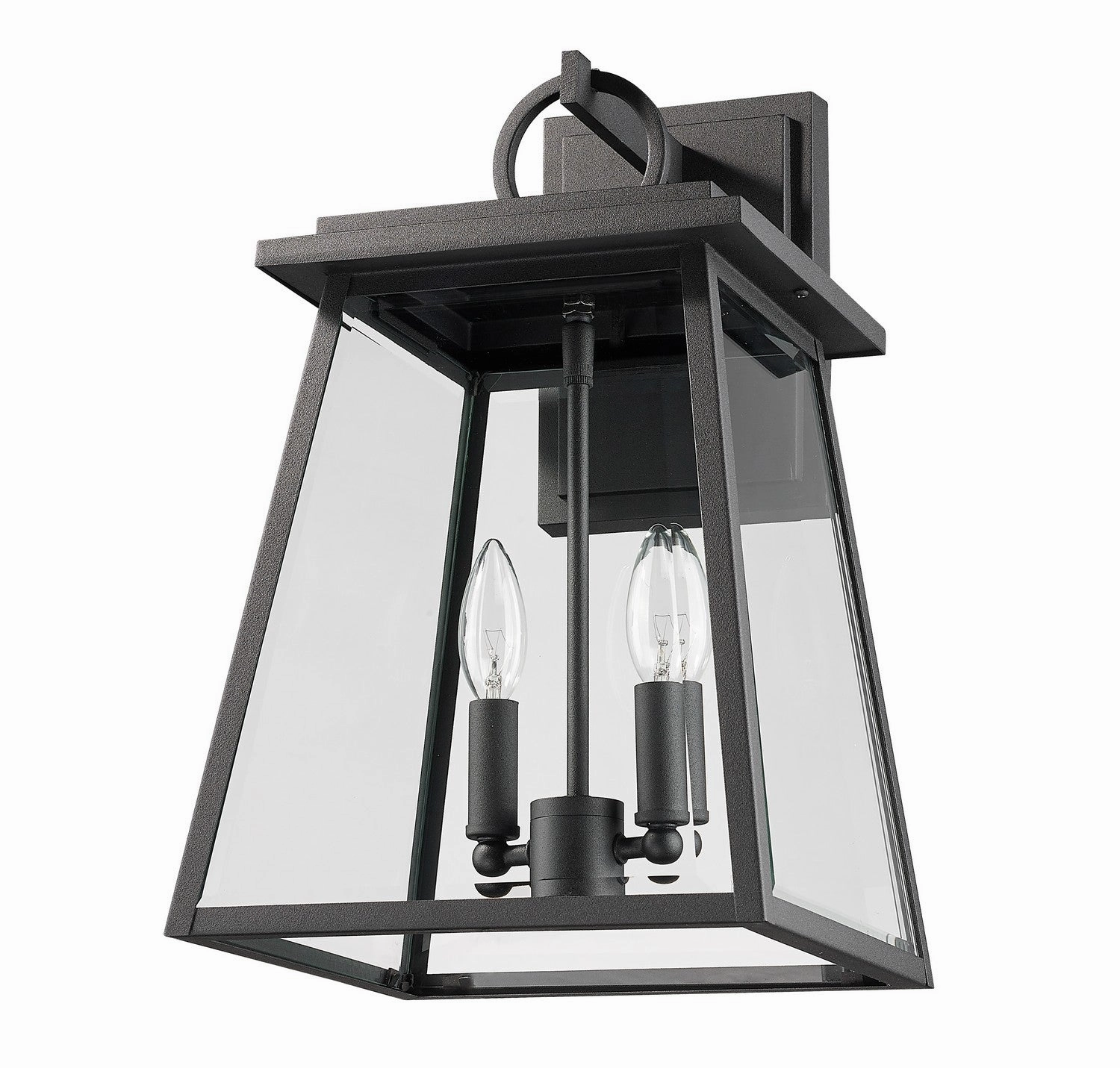 Broughton Two Light Outdoor Wall Sconce Black