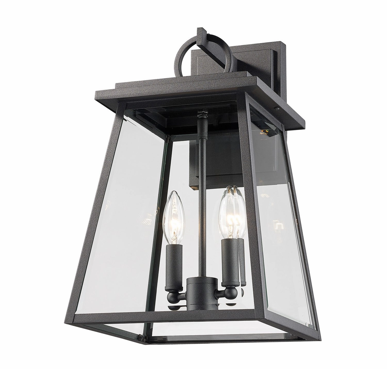 Broughton Two Light Outdoor Wall Sconce Black