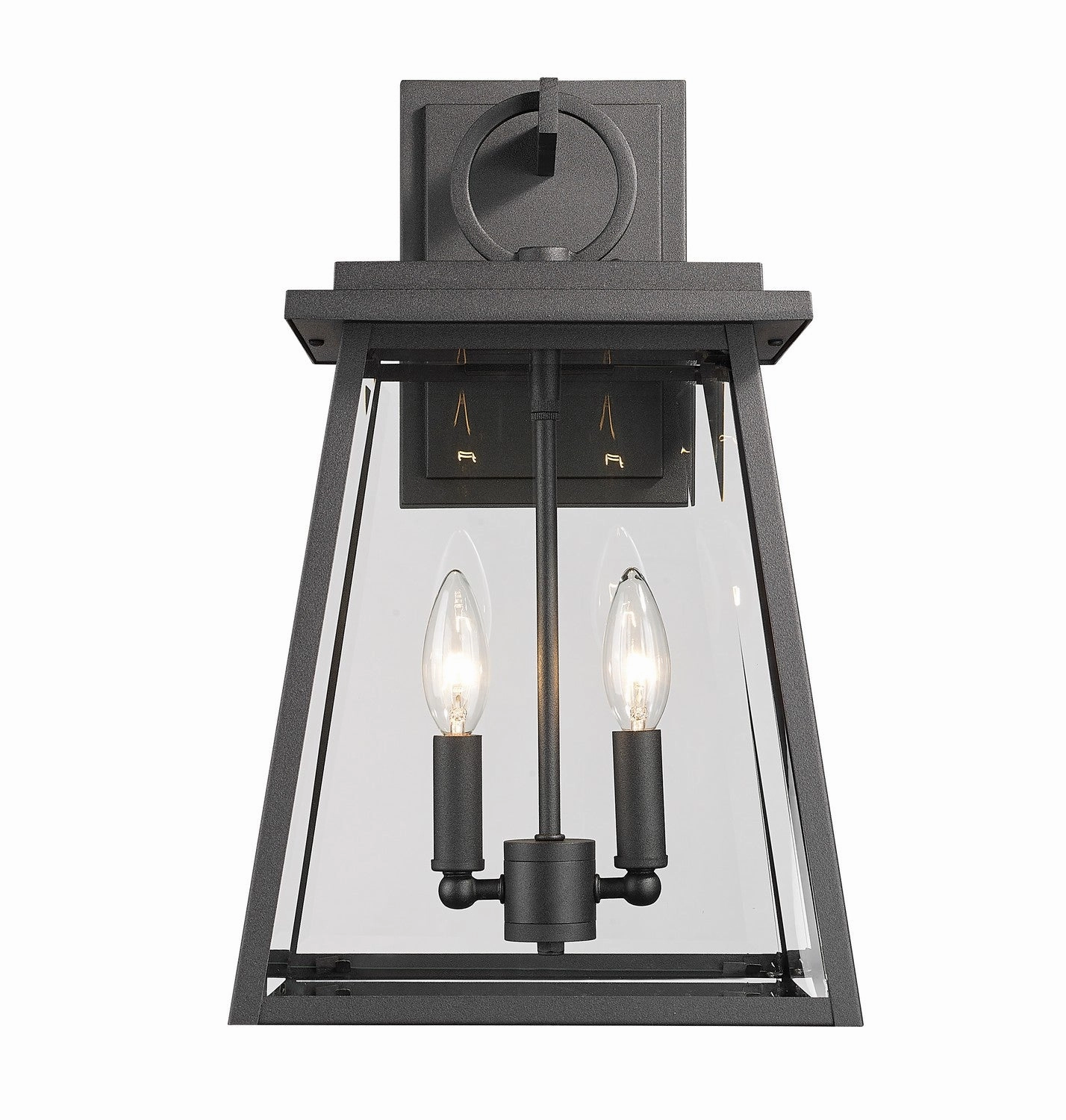 Broughton Two Light Outdoor Wall Sconce Black
