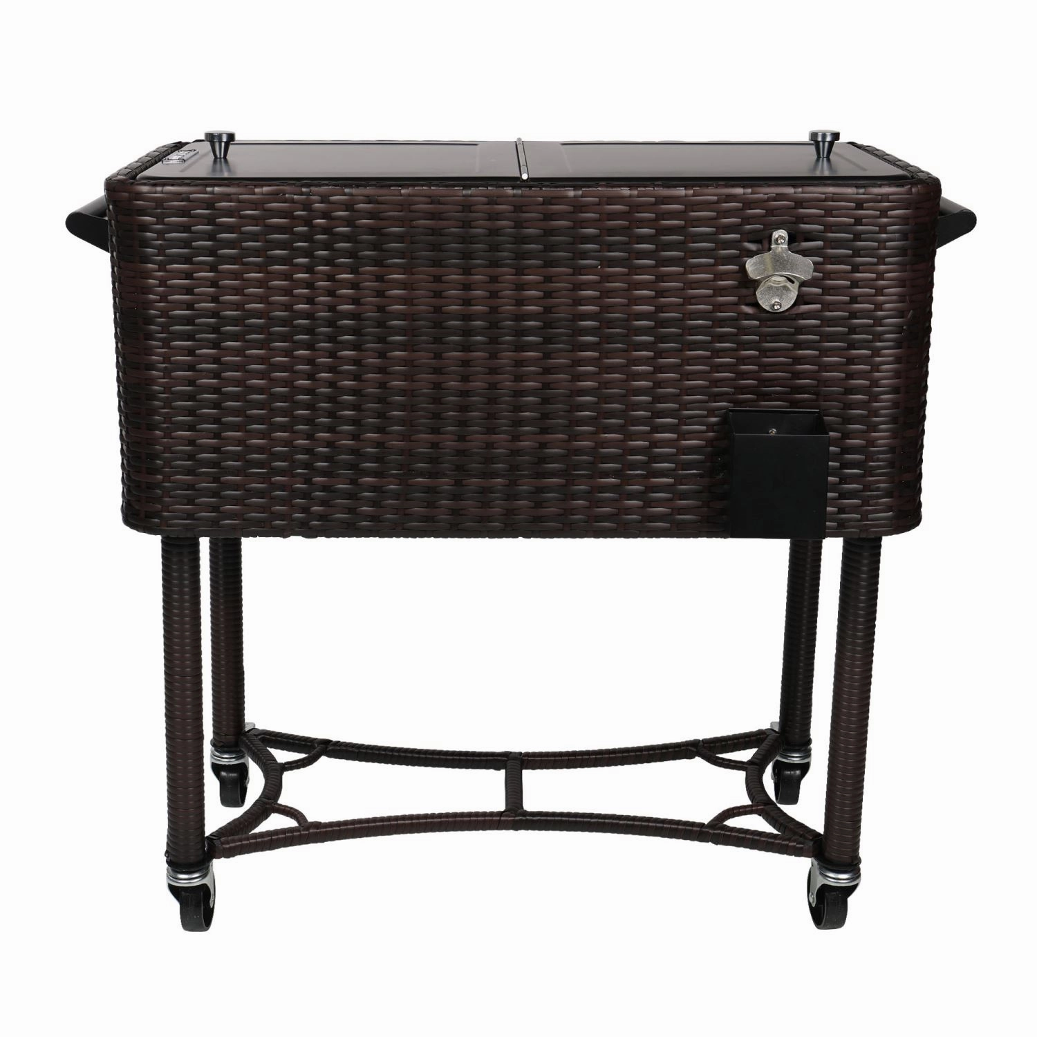 Bui Viem 80QT Rolling Wicker Patio Cooleroutdoor patio furniture set