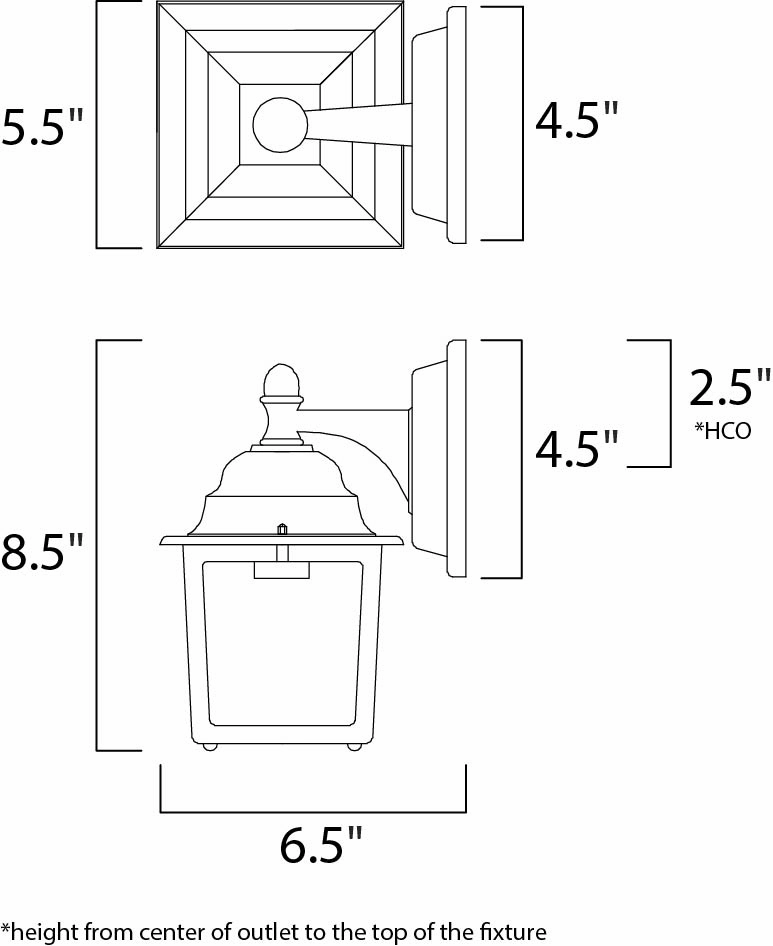 Builder Cast LED E26 LED Outdoor Wall Sconce Empire Bronze