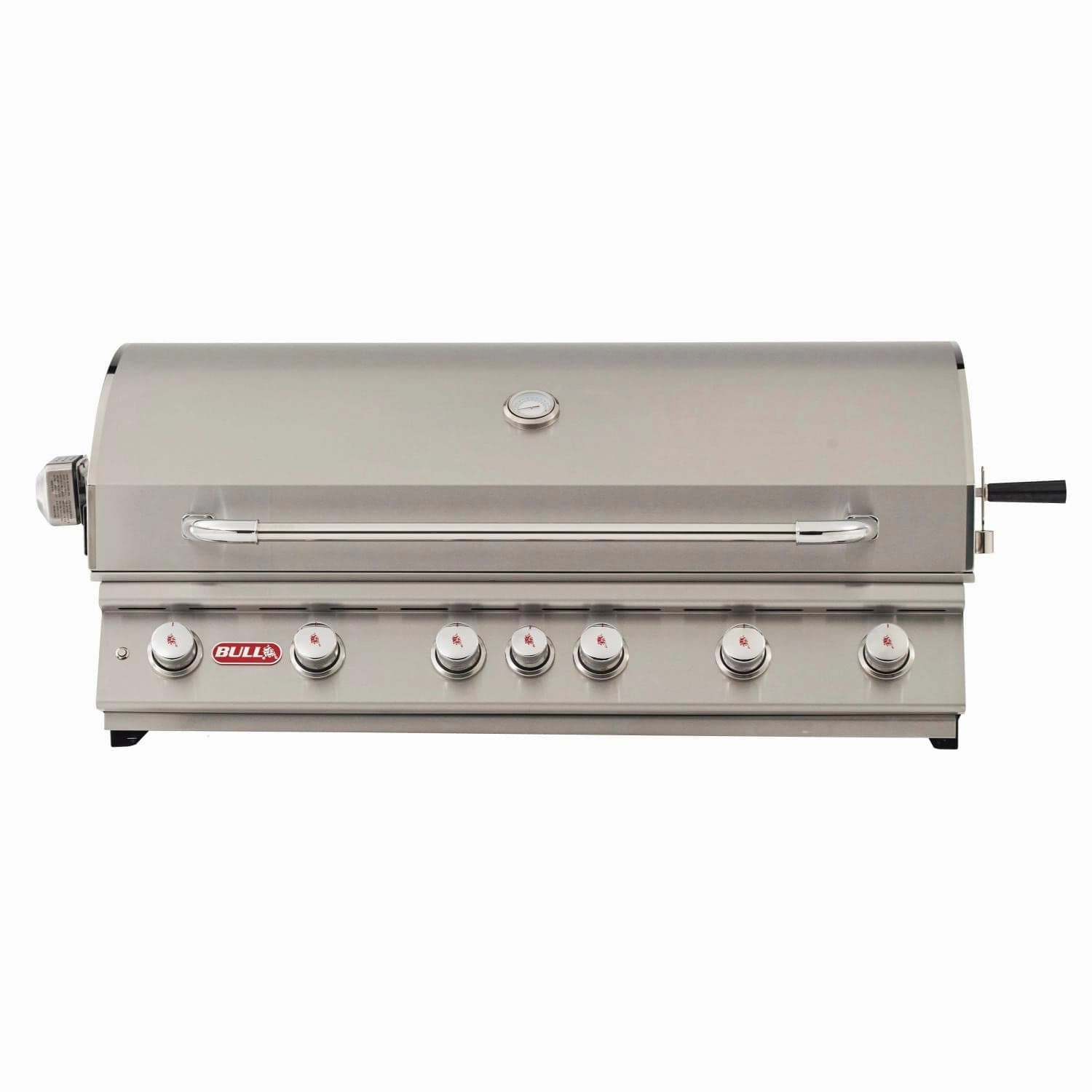 Bull Diablo 46-Inch 6-Burner Built-In Gas Grill With Rotisserie stainless steel BBQ grill with side table