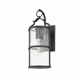 Burbank One Light Outdoor Wall Sconce Textured BlackOutdoor wall sconces with motion sensor