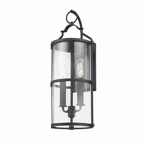 Burbank Two Light Outdoor Wall Sconce Textured BlackOutdoor wall sconces with motion sensor