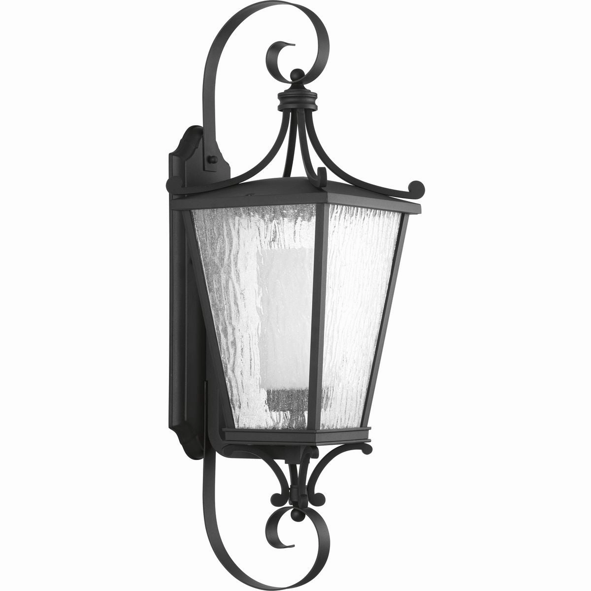 Cadence One Light Wall Lantern Black