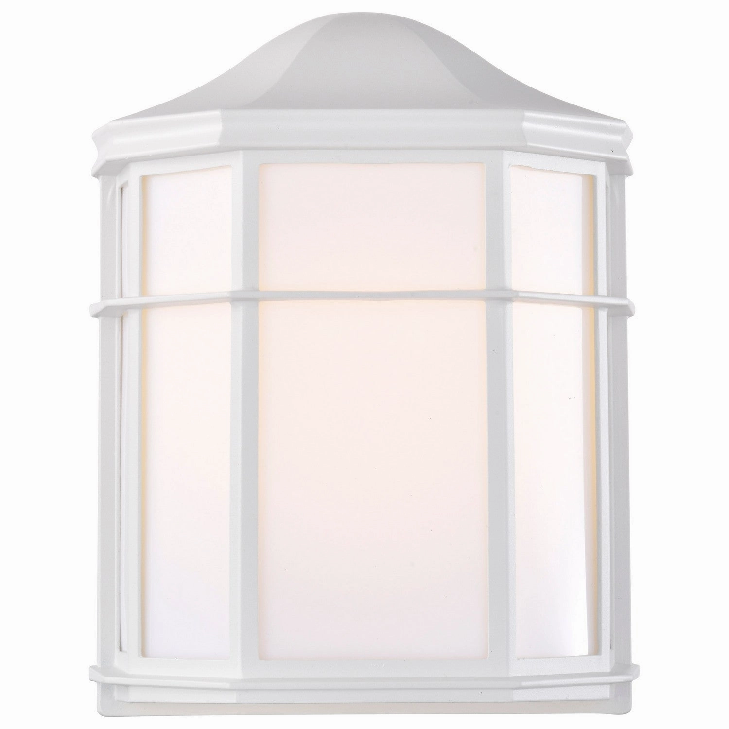 Cage Lantern One Light Wall Lantern White