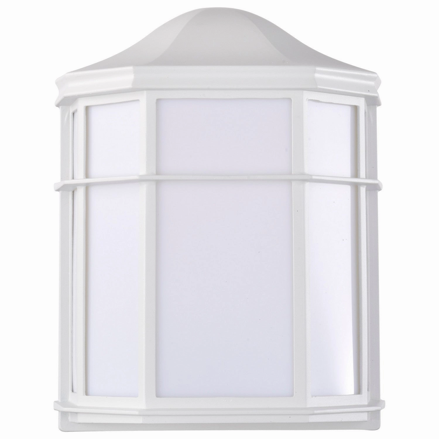 Cage Lantern One Light Wall Lantern White